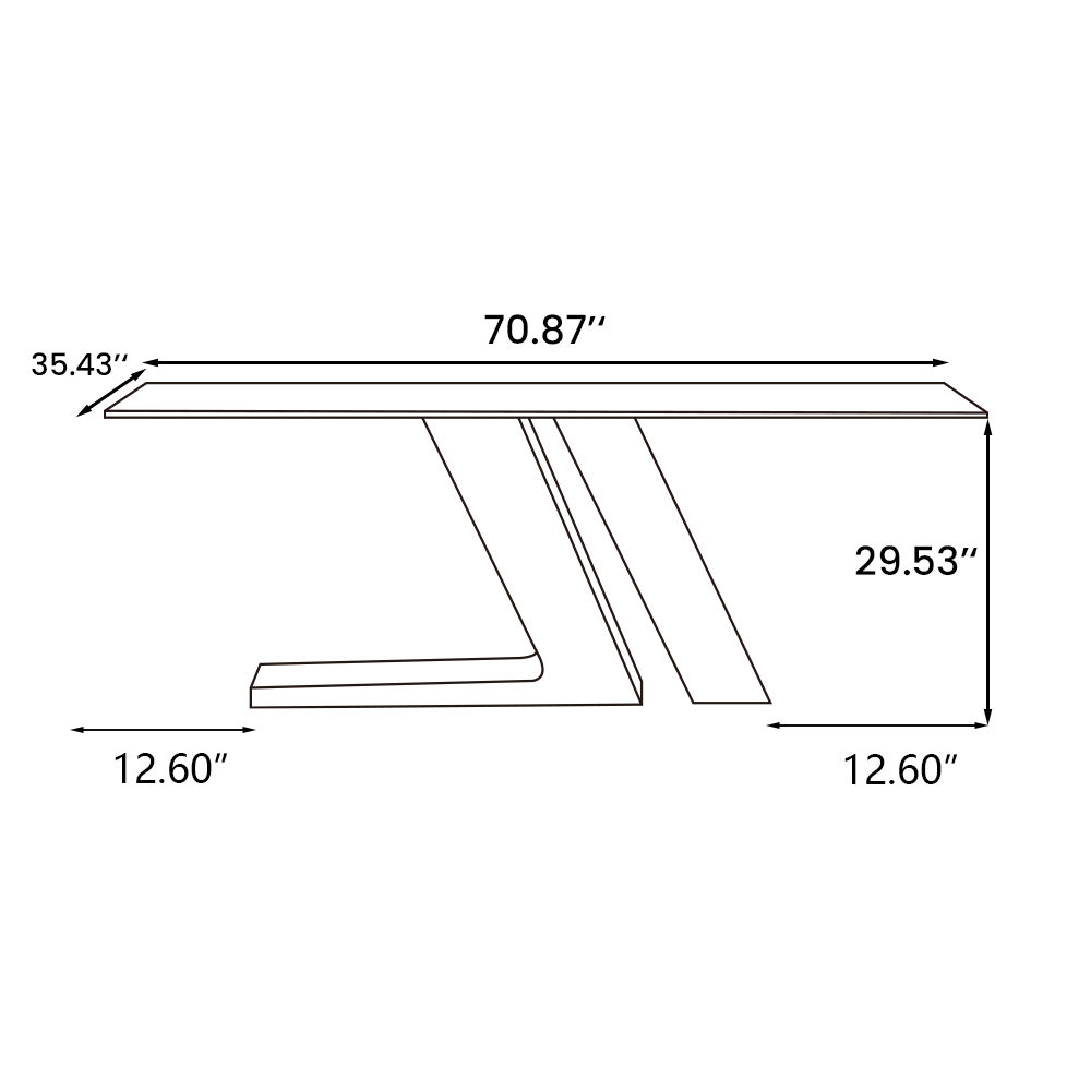 Modern Pandora Glossy Sintered Stone Dining Tables