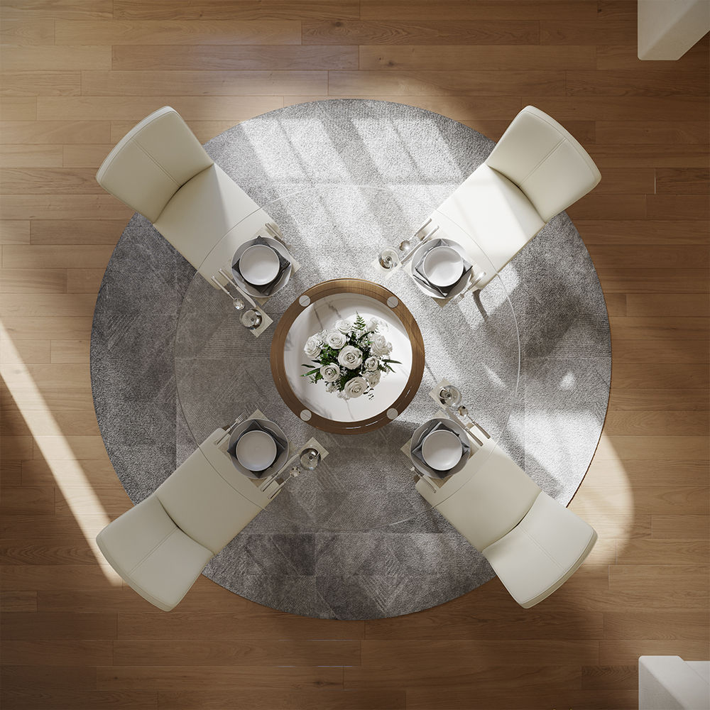Modern Transparent Glass Dining Tables