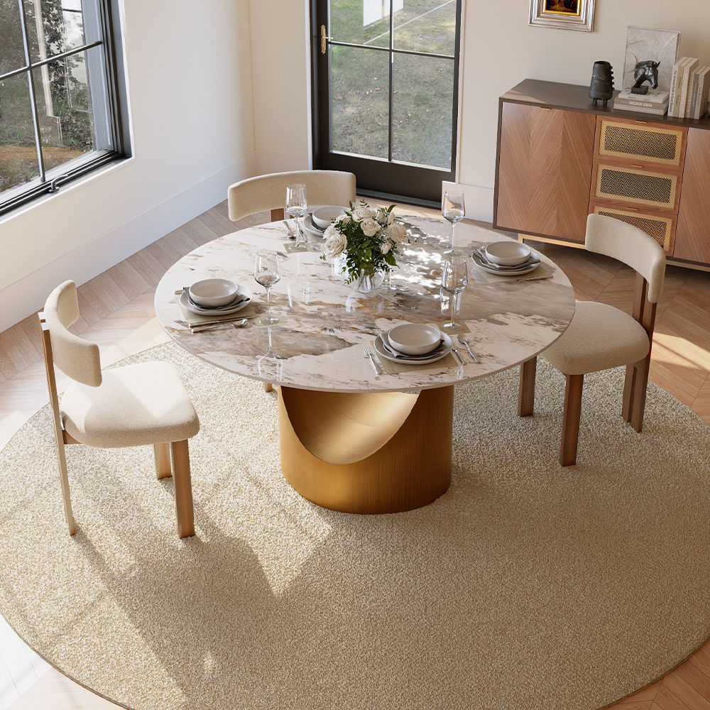 Metal Leg Pandora Sintered Stone Dining Tables