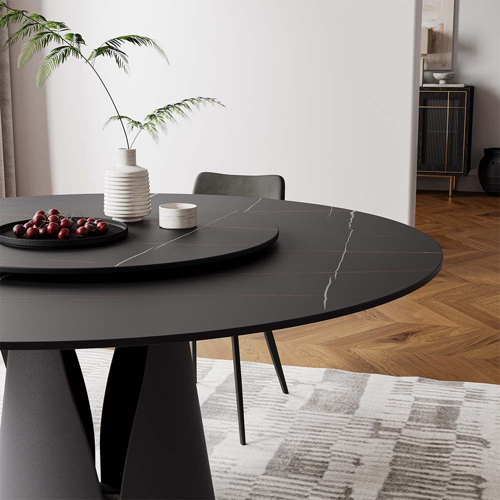 Black Sintered Stone Dining Tables