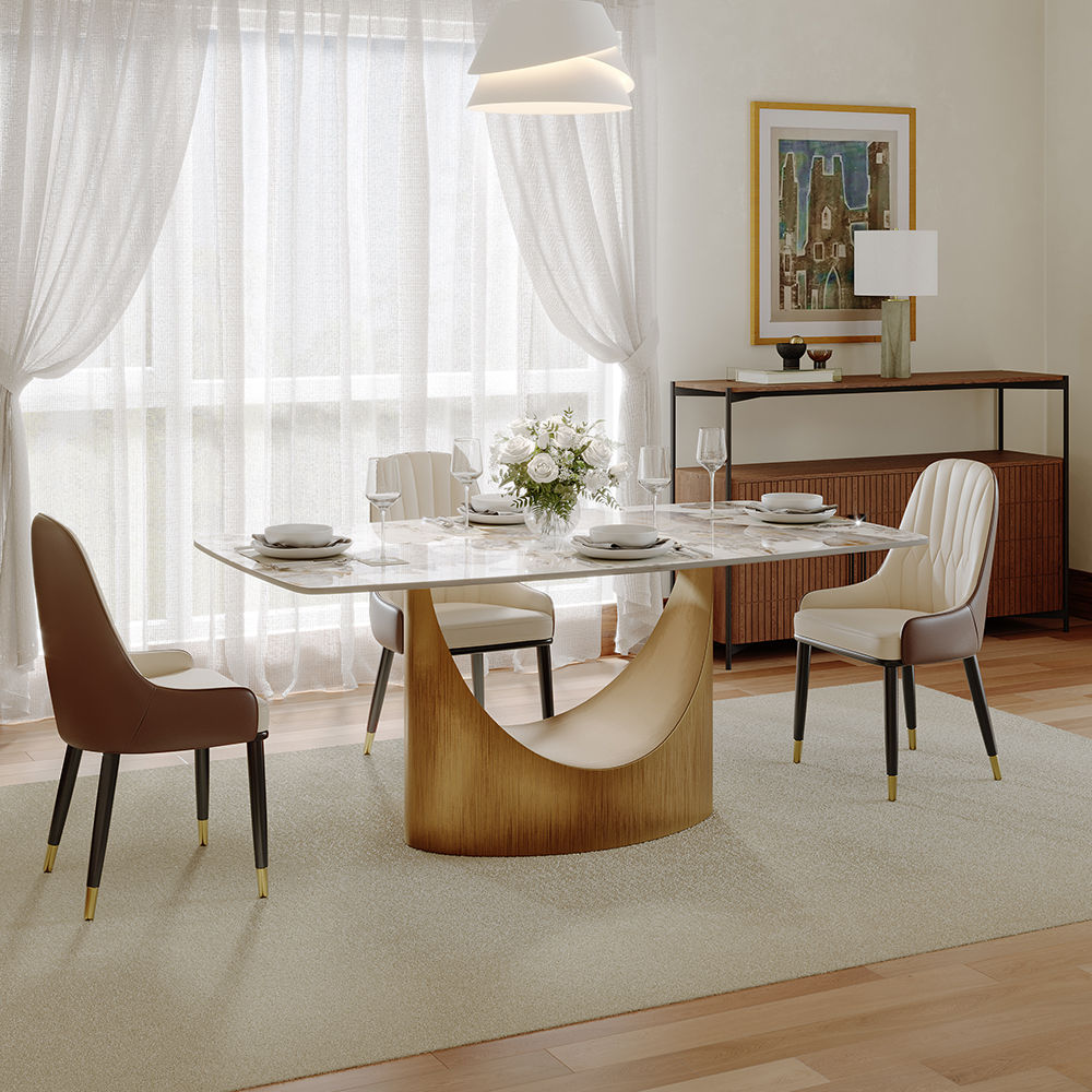 Rectangular Pandora Sintered Stone Dining Tables