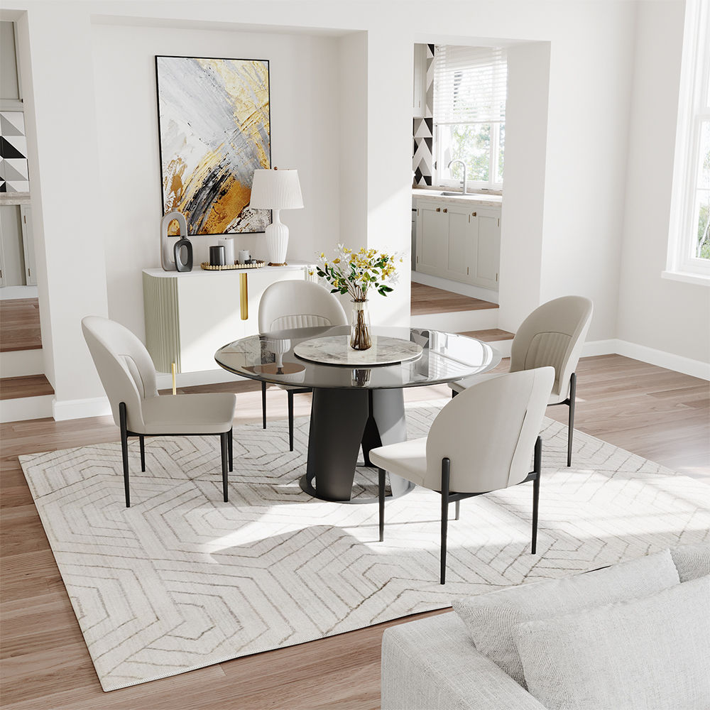 Glass Gray Glass Dining Tables