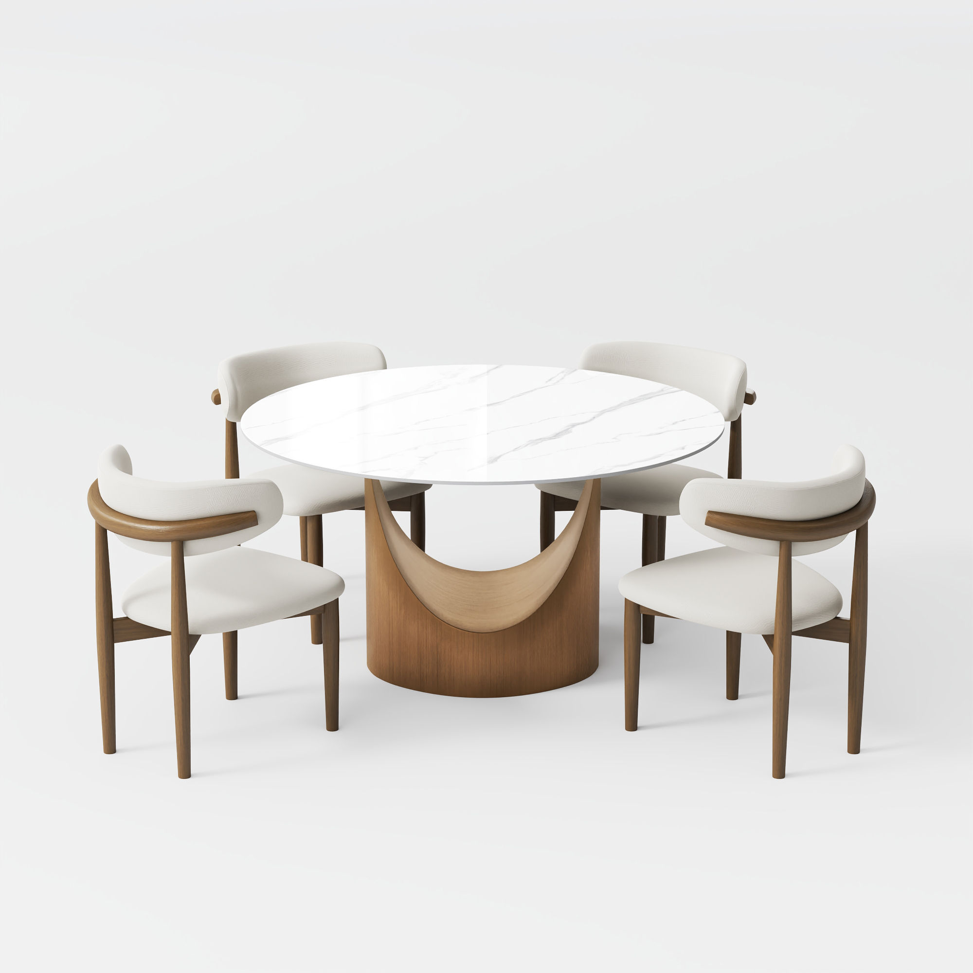 Sintered Stone White Sintered Stone Dining Tables
