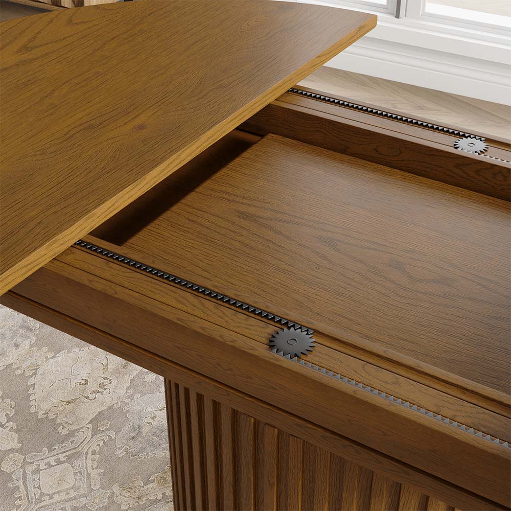 Wood Walnut Color MDF Dining Tables