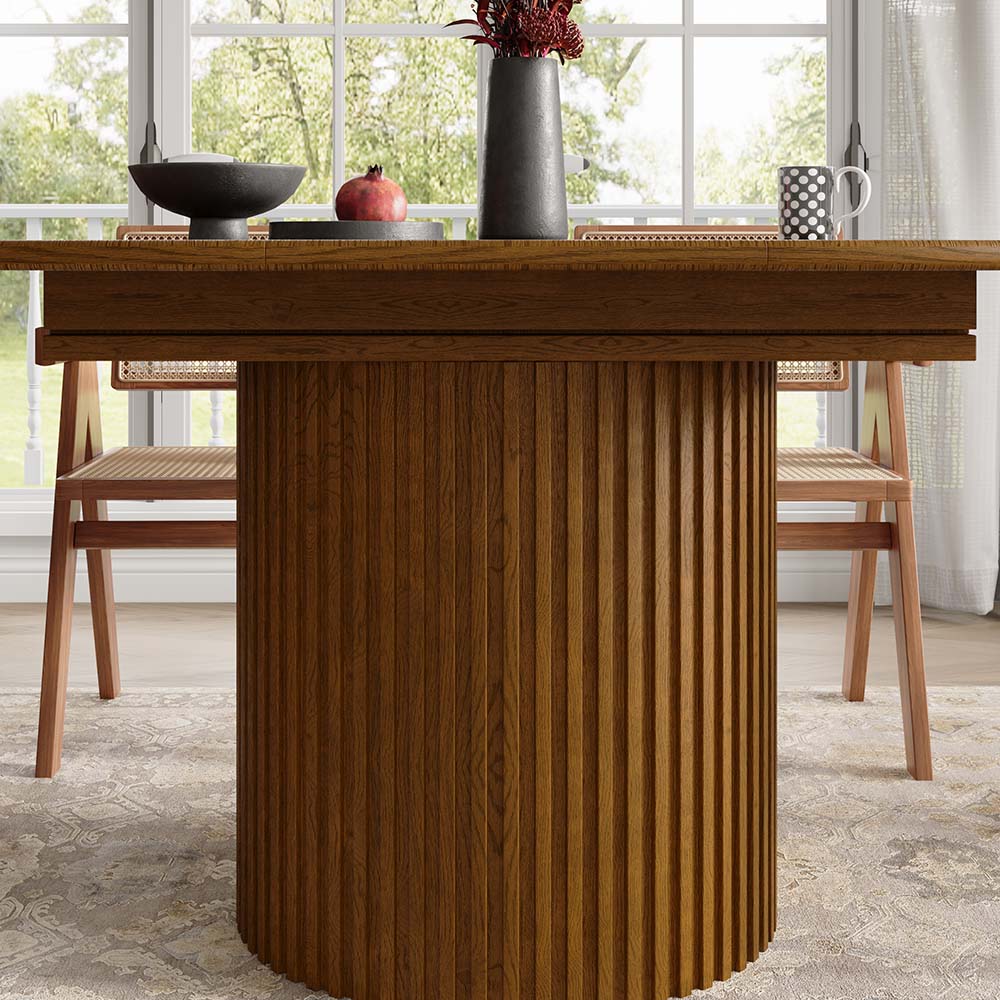 Modern Walnut Color MDF Dining Tables
