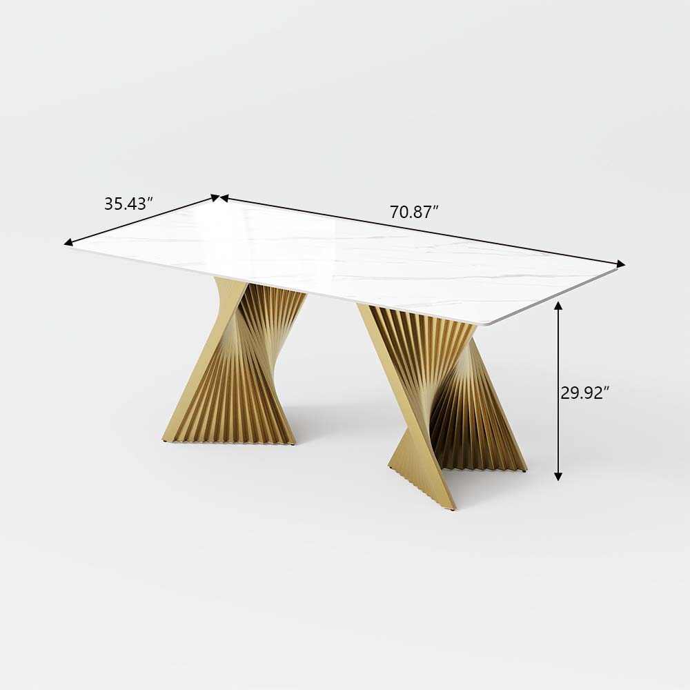 Sintered Stone White Sintered Stone Dining Tables