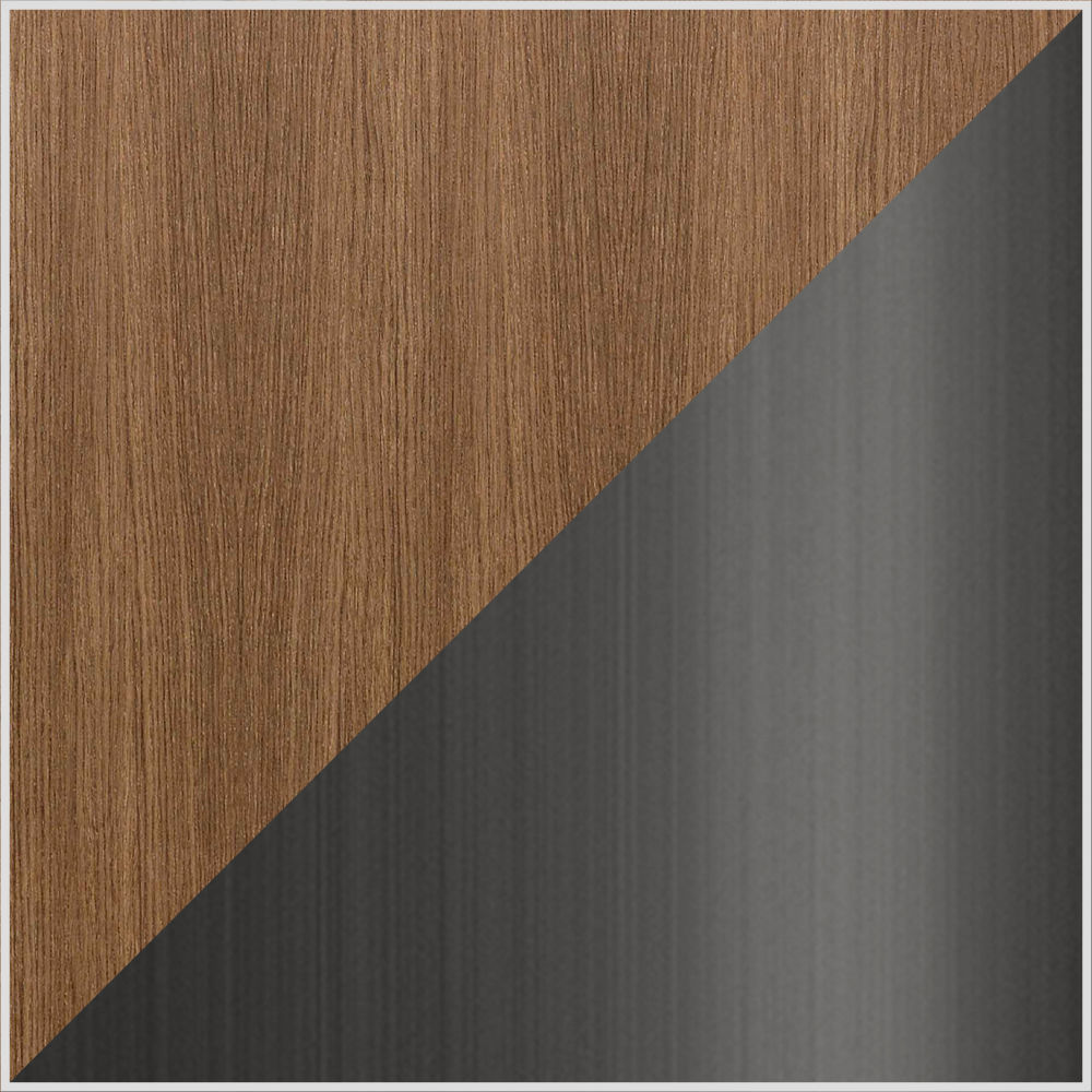 Walnut Color & Dark Gray