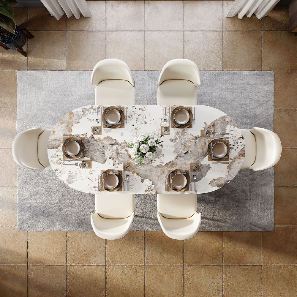 Modern Pandora Sintered Stone Dining Tables