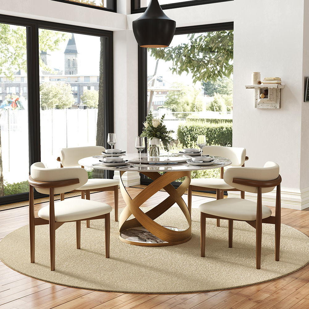 Metal Base Pandora Sintered Stone Dining Tables
