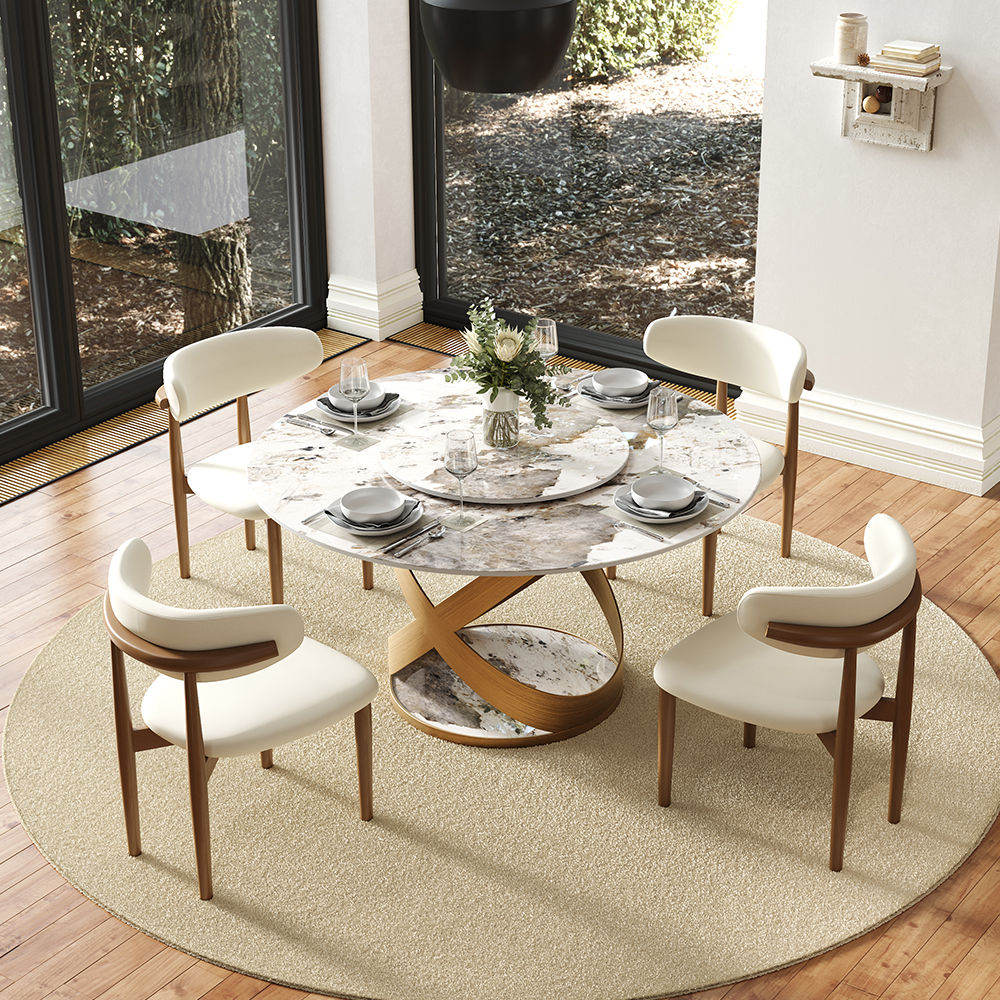 Metal Leg Pandora Sintered Stone Dining Tables