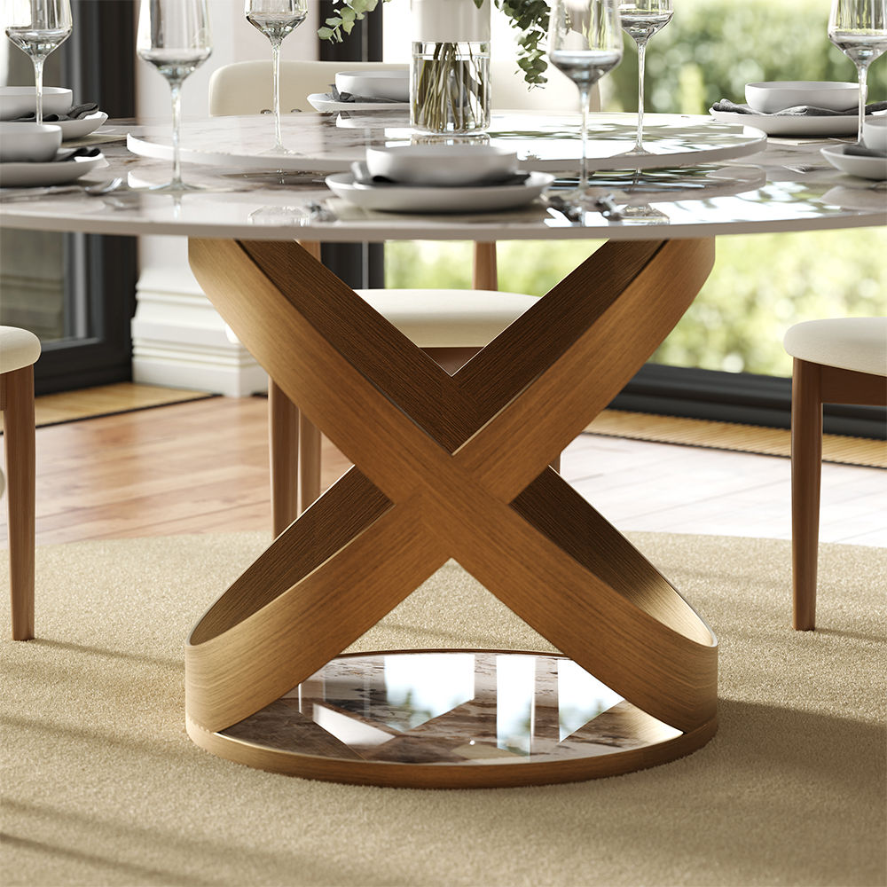 Partly Assemble Pandora Sintered Stone Dining Tables