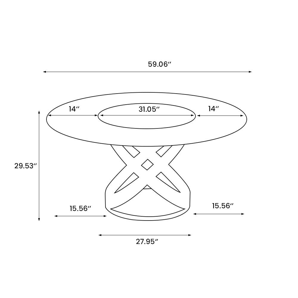 Modern Black Sintered Stone Dining Tables