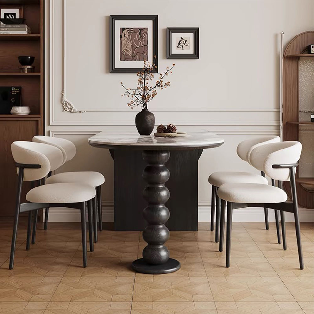Oval White Sintered Stone Dining Tables