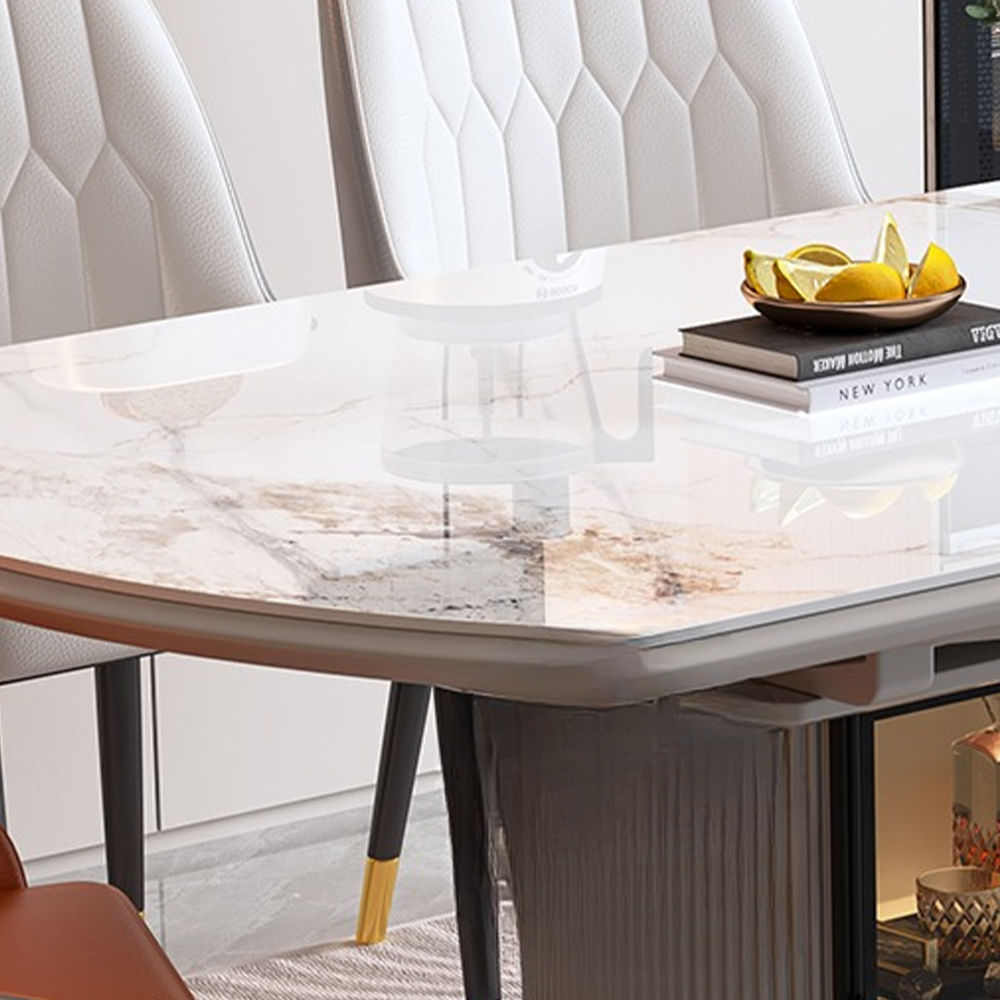 Modern White Sintered Stone Dining Tables
