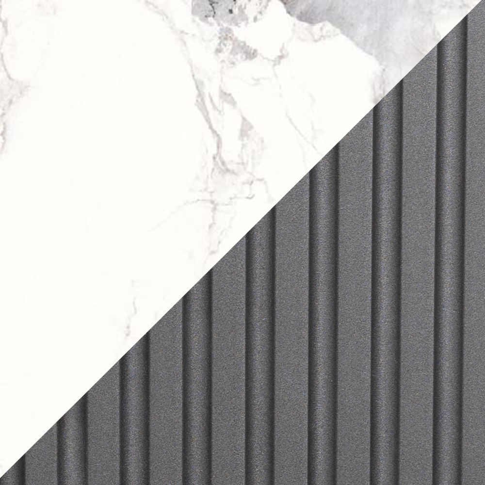 White B & Gray