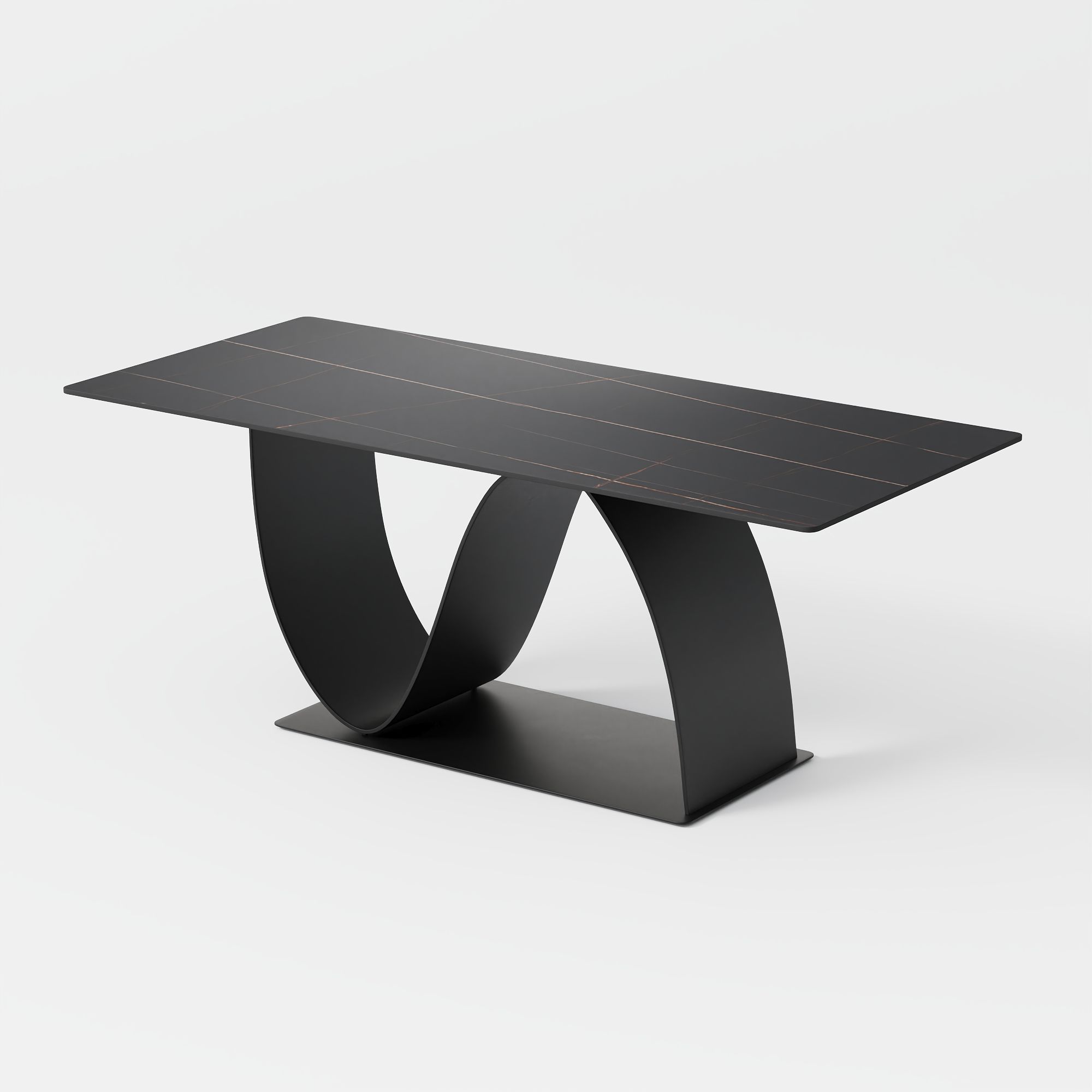 for 8 Black Sintered Stone Dining Tables