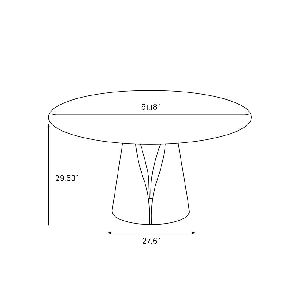 Sintered Stone Black Matte Sintered Stone Dining Tables