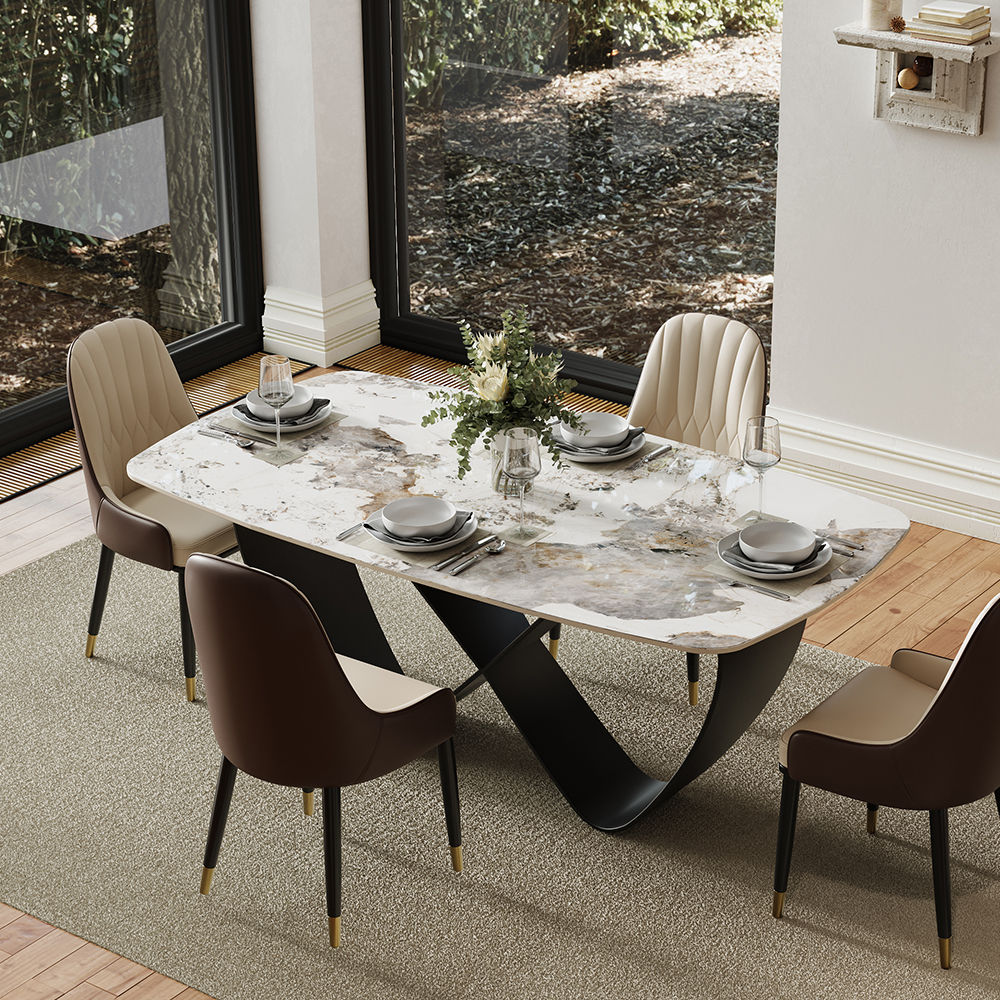 Rectangular Pandora Sintered Stone Dining Tables