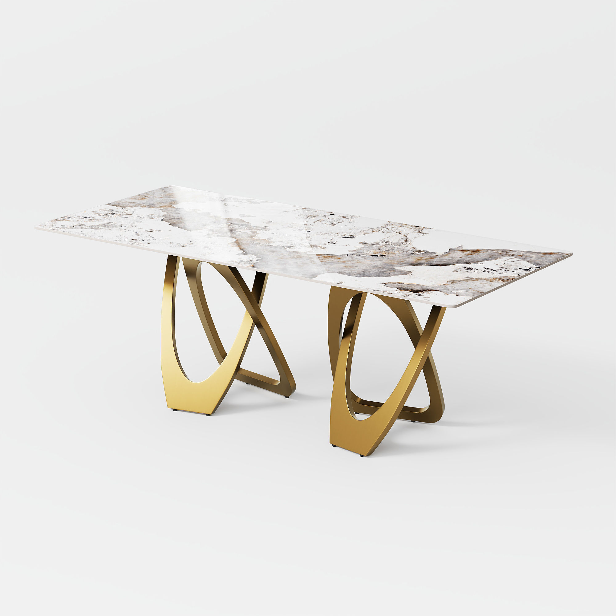 Sintered Stone Pandora Glossy Sintered Stone Dining Tables