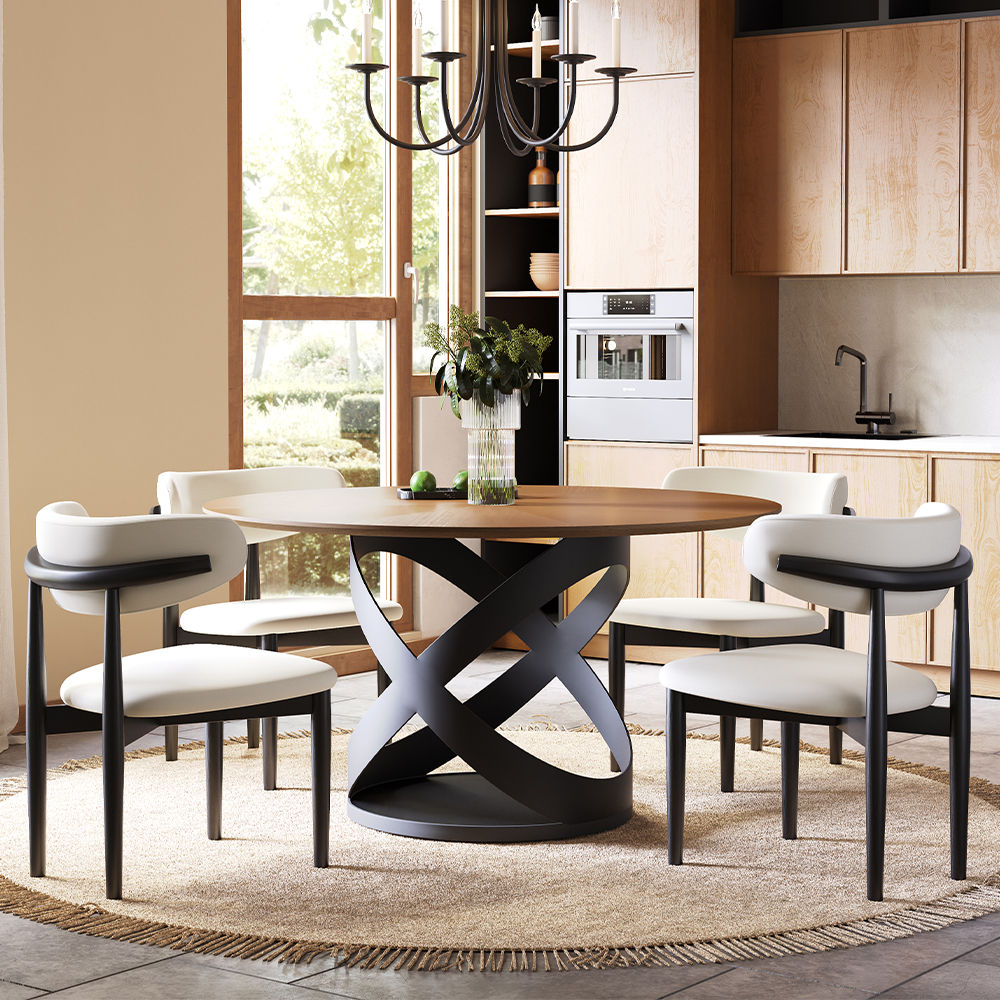 Walnut Color MDF Dining Tables