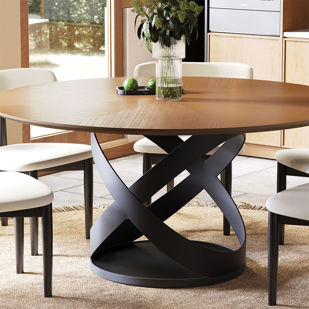 Walnut Color MDF Dining Tables