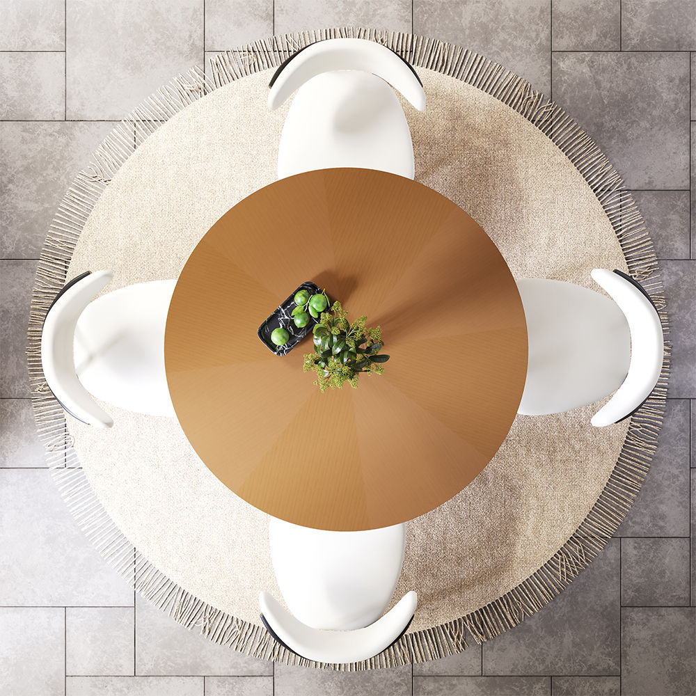 Walnut Color MDF Dining Tables