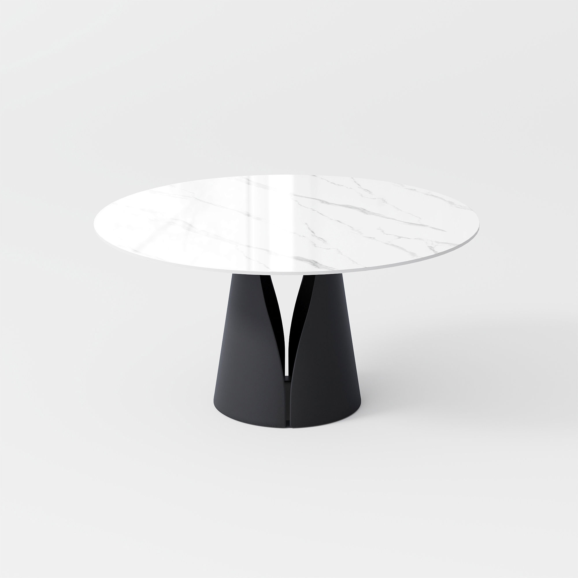 for 4 Glossy White Sintered Stone Dining Tables