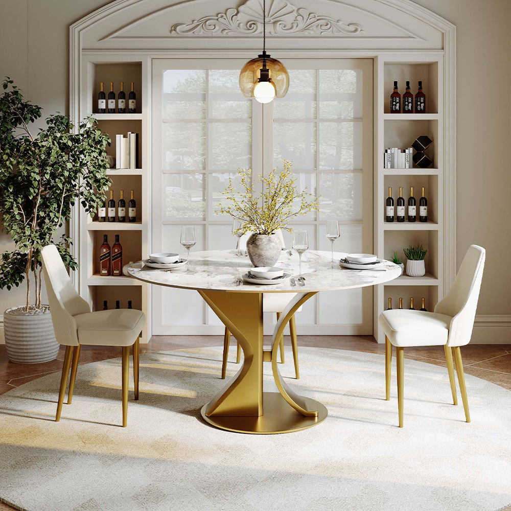 Partly Assemble Pandora Sintered Stone Dining Tables