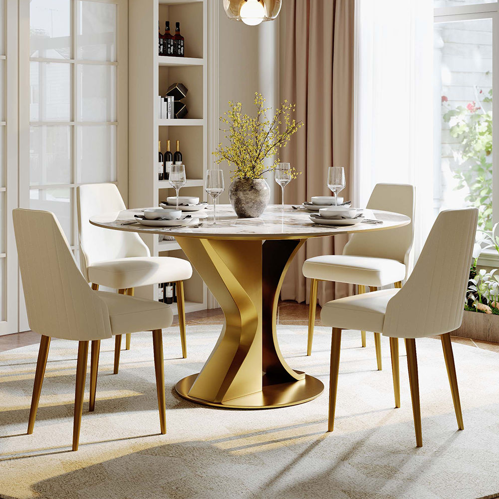 Partly Assemble Pandora Sintered Stone Dining Tables