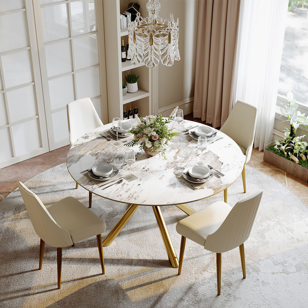 Partly Assemble Pandora Sintered Stone Dining Tables