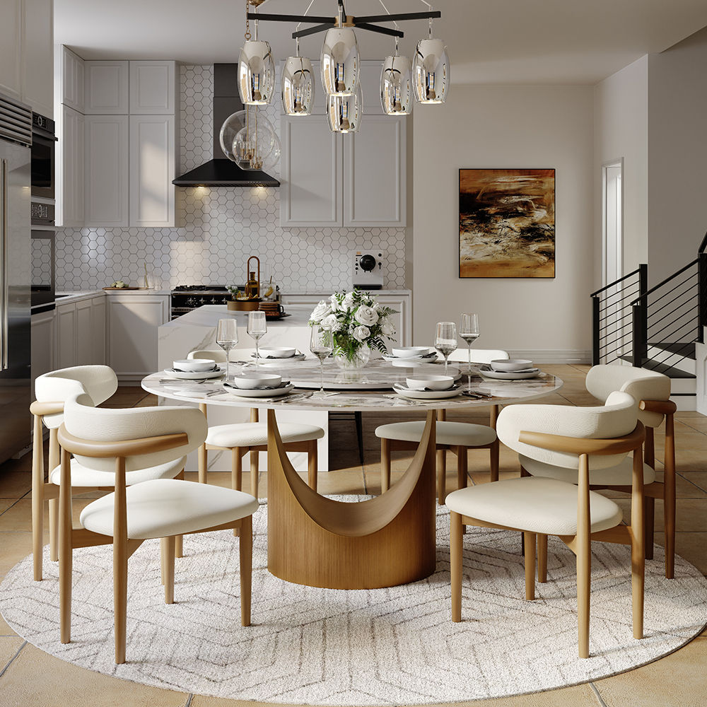 Round Pandora Sintered Stone Dining Tables