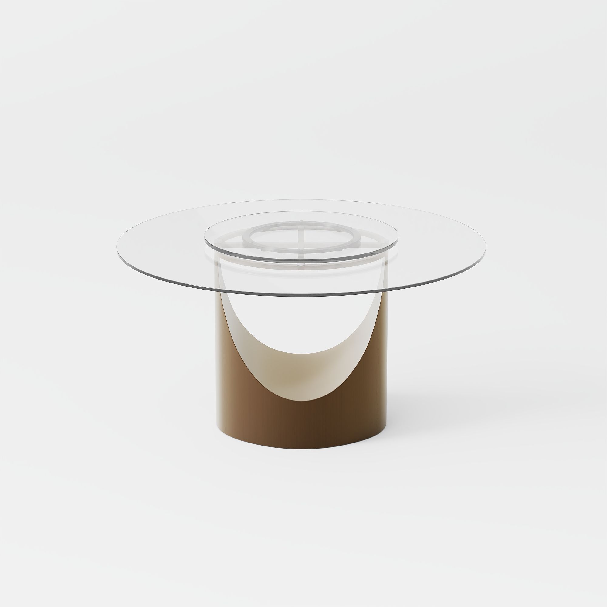 Modern Luxury Clear Tempered Glass Dining Tables