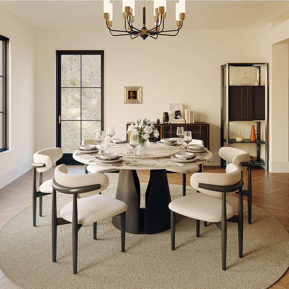 Modern Minimalist Pandora Sintered Stone Dining Tables