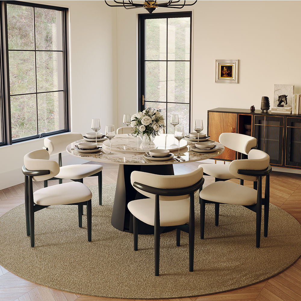 Round Pandora Sintered Stone Dining Tables