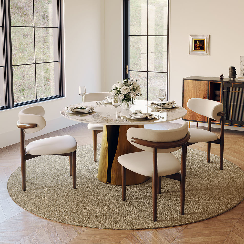 Partly Assemble Pandora & Bronze Sintered Stone Dining Tables