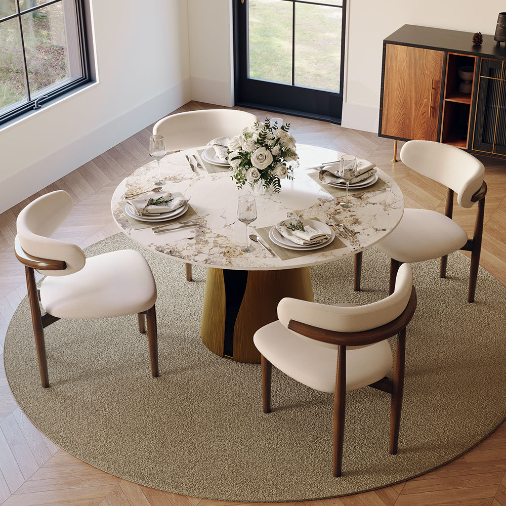 for 4 Pandora & Bronze Sintered Stone Dining Tables