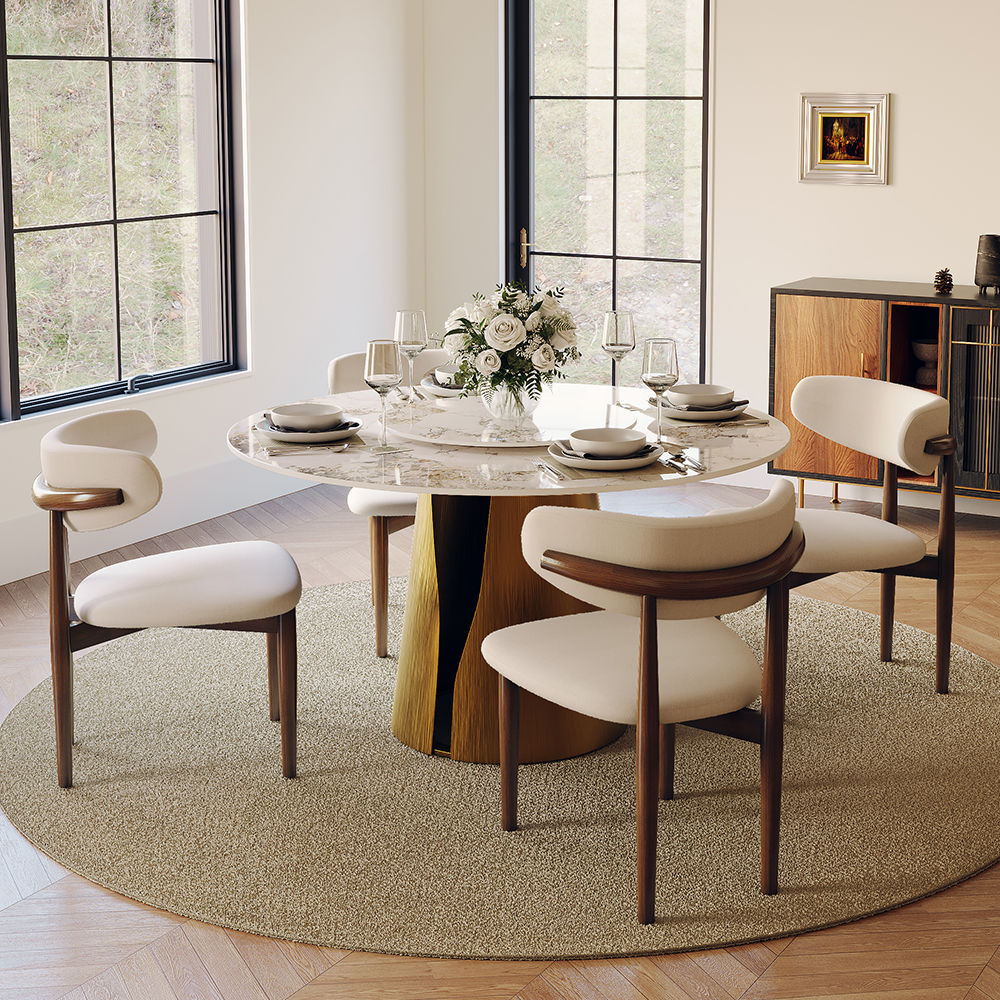 Partly Assemble Pandora & Bronze Sintered Stone Dining Tables
