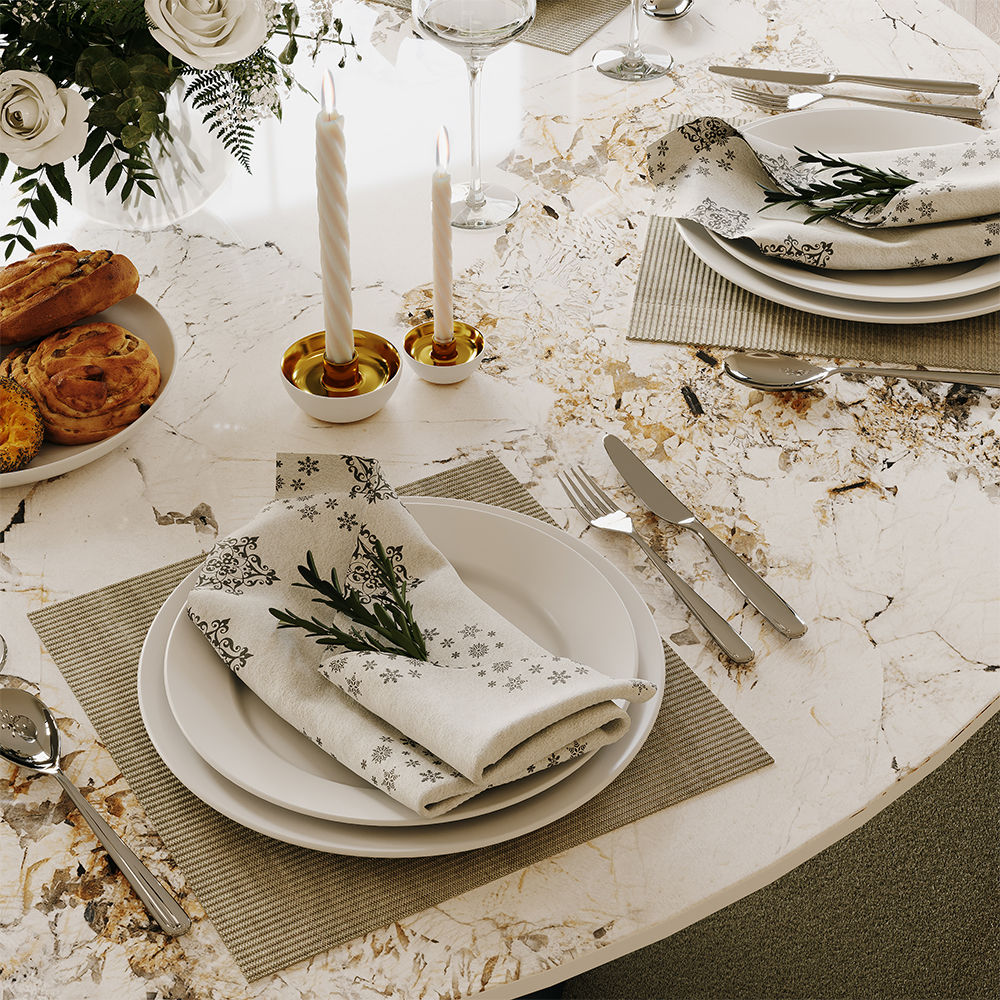 for 4 Pandora & Bronze Sintered Stone Dining Tables