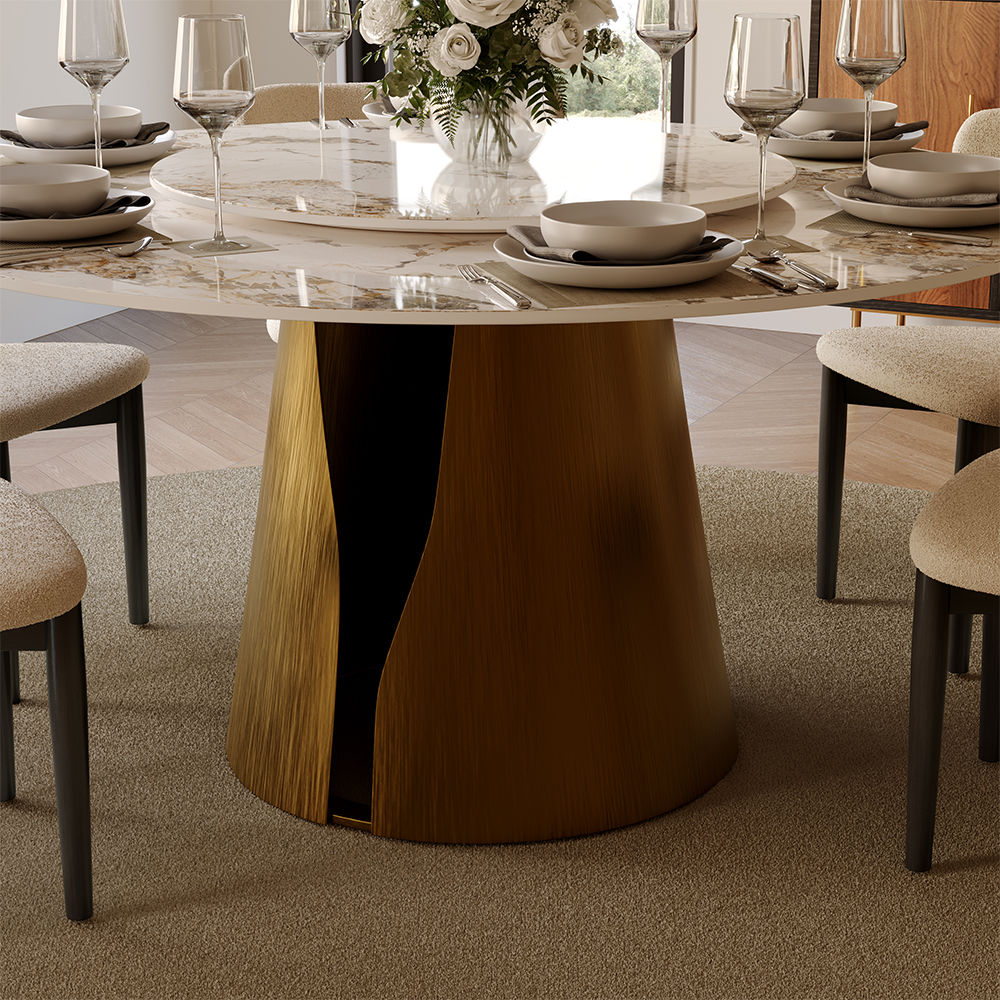 Sintered Stone Pandora & Bronze Sintered Stone Dining Tables