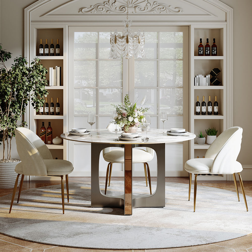 Pandora Glossy Sintered Stone Dining Tables