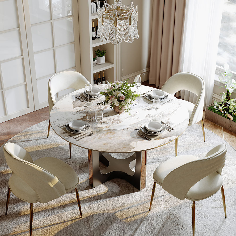 Pandora Glossy Sintered Stone Dining Tables