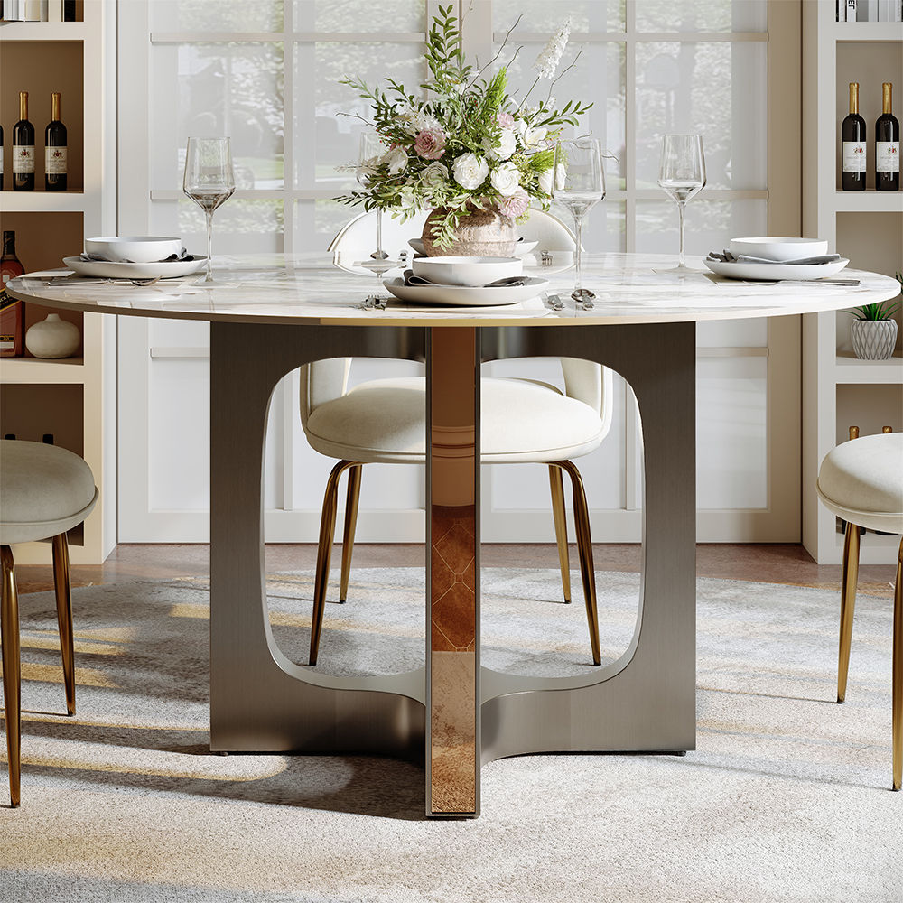 Pandora Glossy Sintered Stone Dining Tables