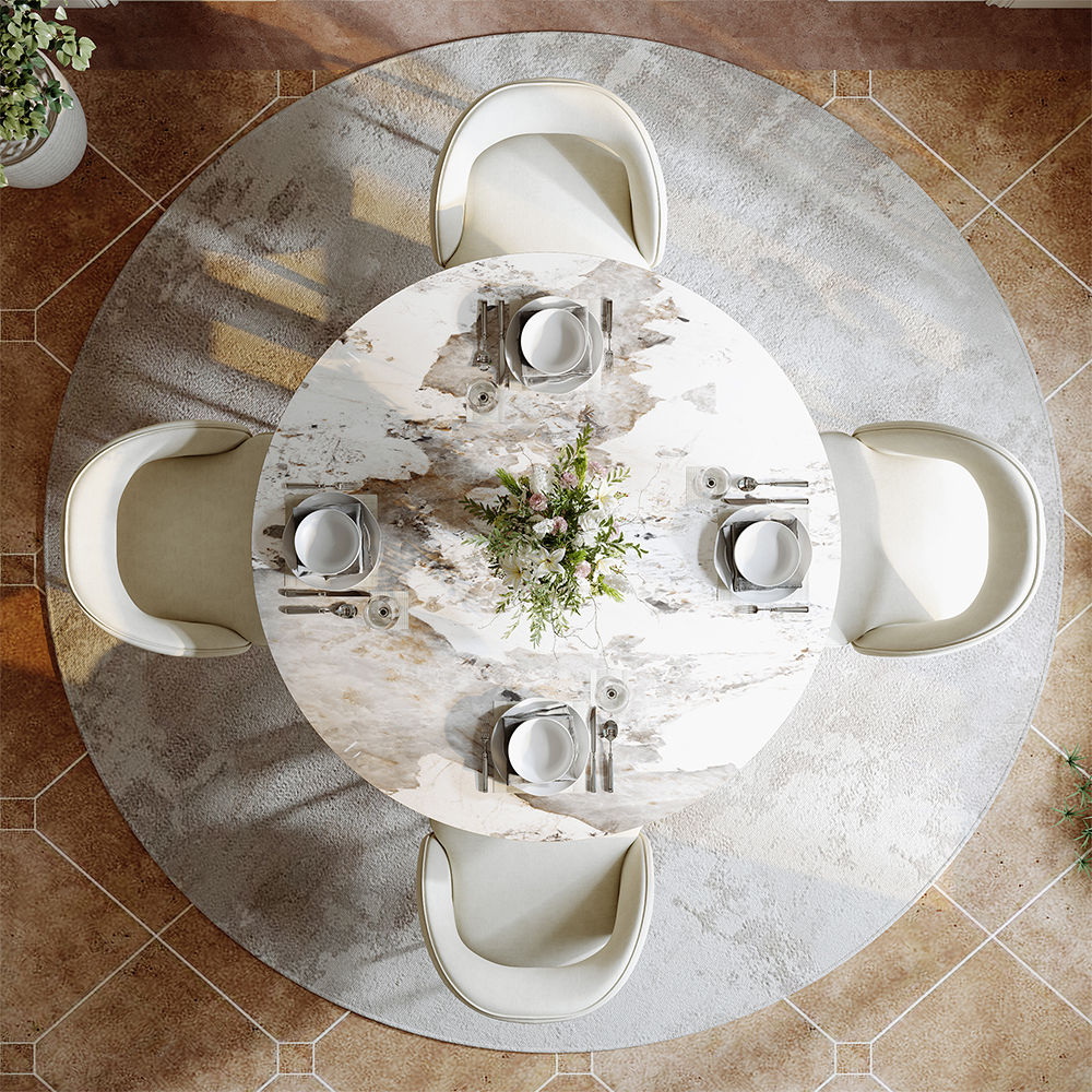 Pandora Glossy Sintered Stone Dining Tables