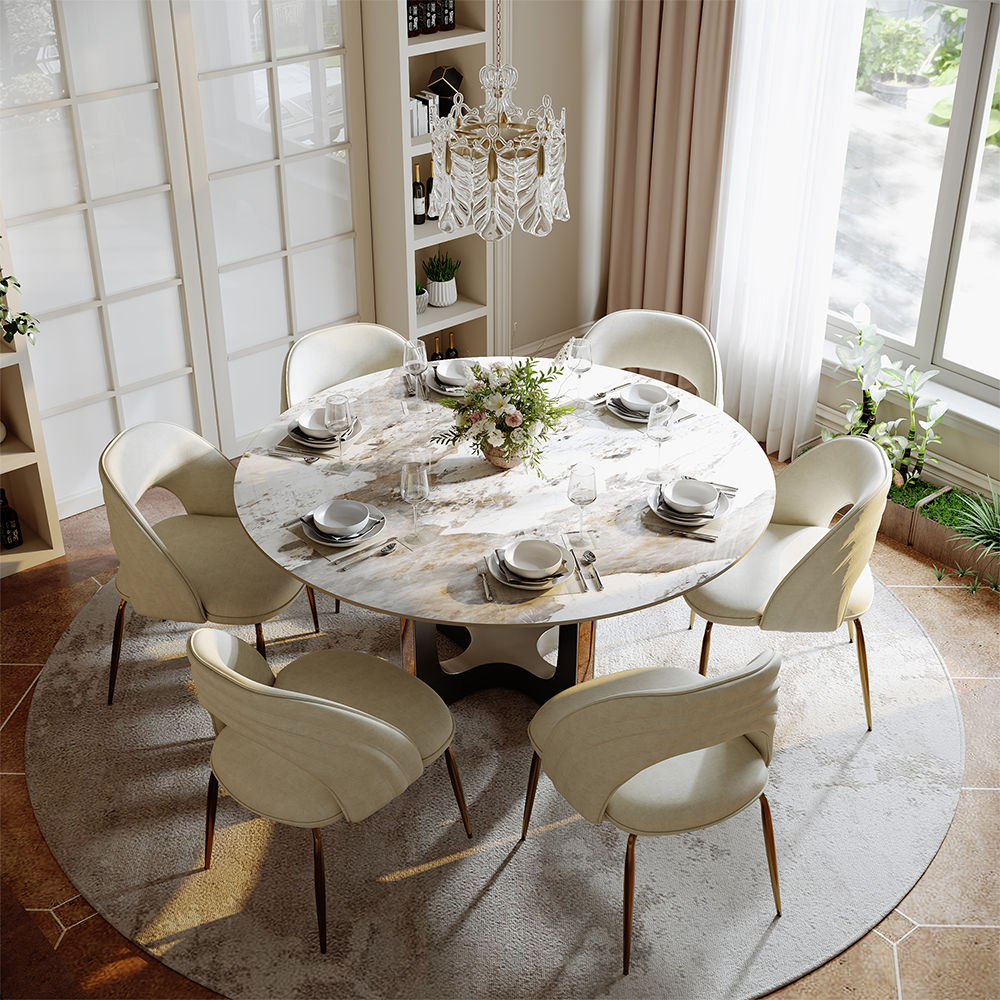 Sintered Stone Pandora Glossy Sintered Stone Dining Tables
