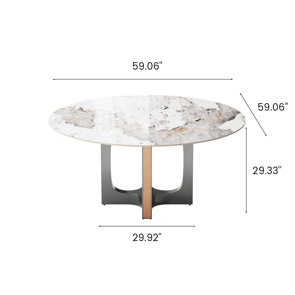 Modern Pandora Glossy Sintered Stone Dining Tables