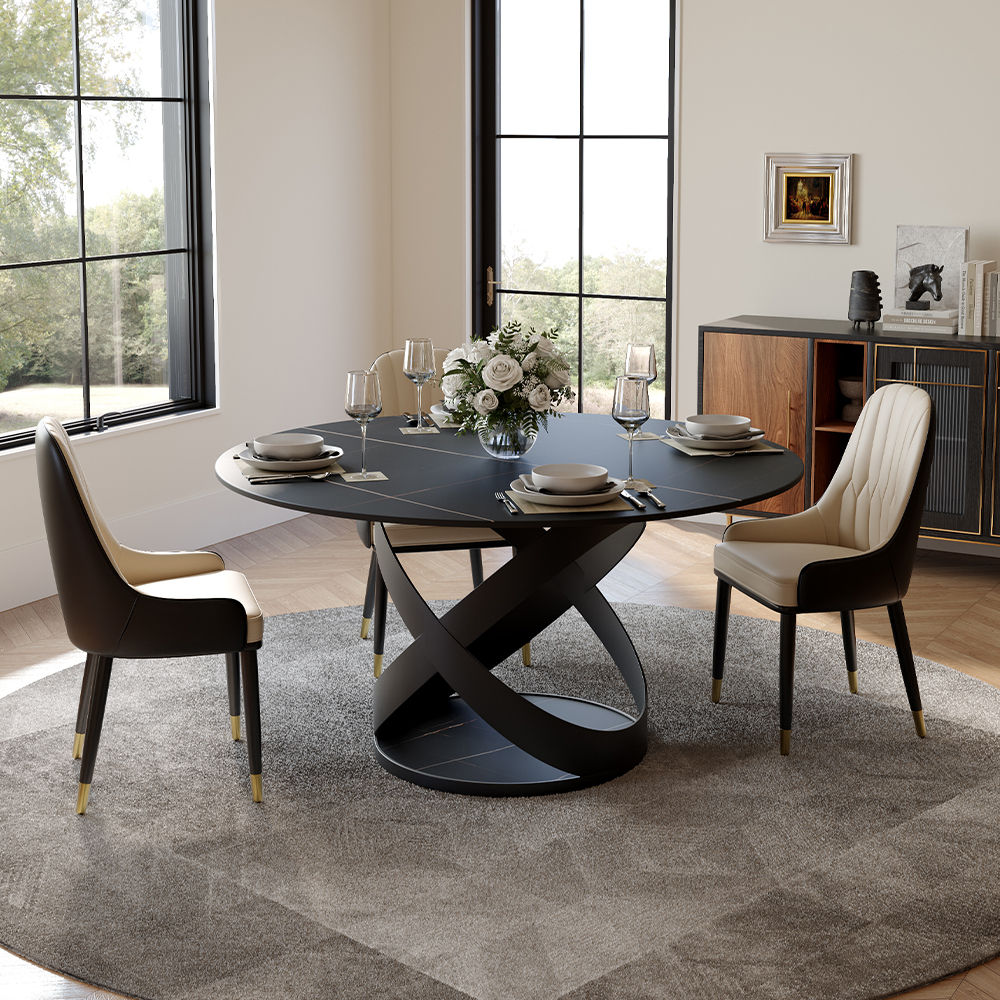 Sintered Stone Black Sintered Stone Dining Tables