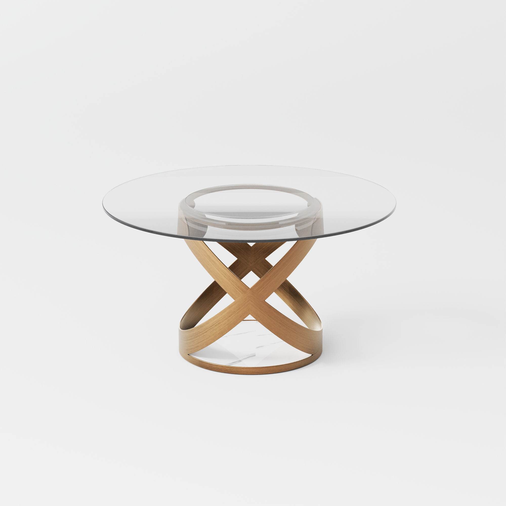 Modern Clear Tempered Glass Dining Tables