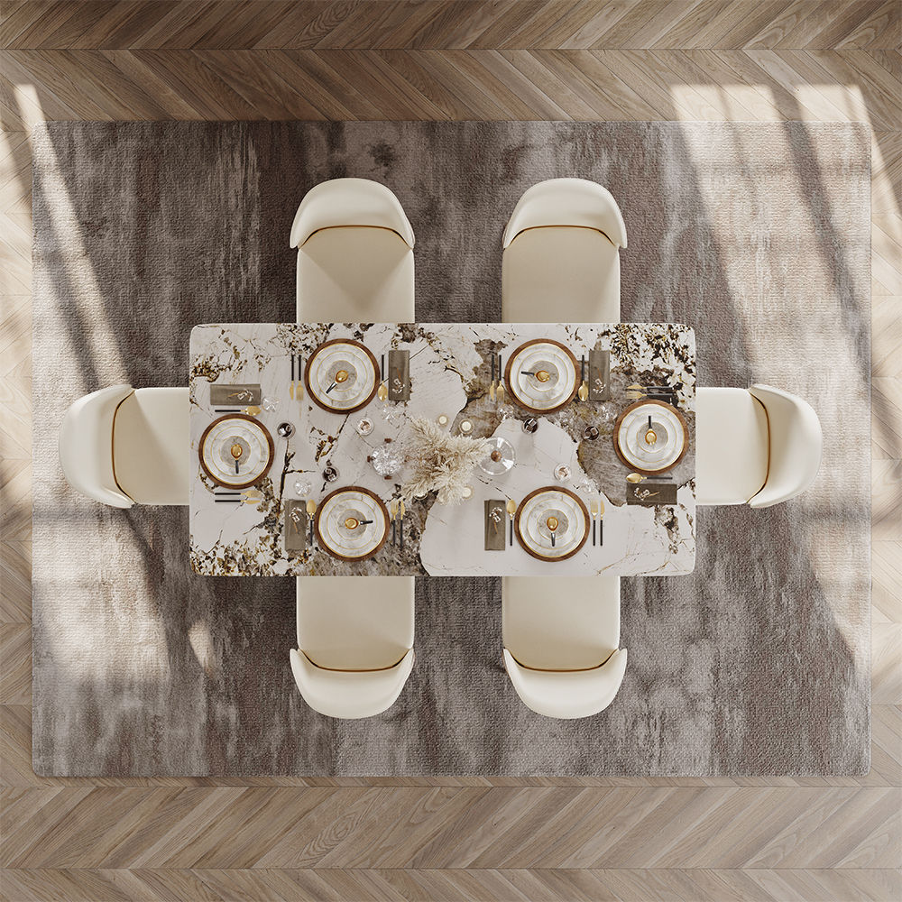 Sintered Stone Pandora Glossy Sintered Stone Dining Tables