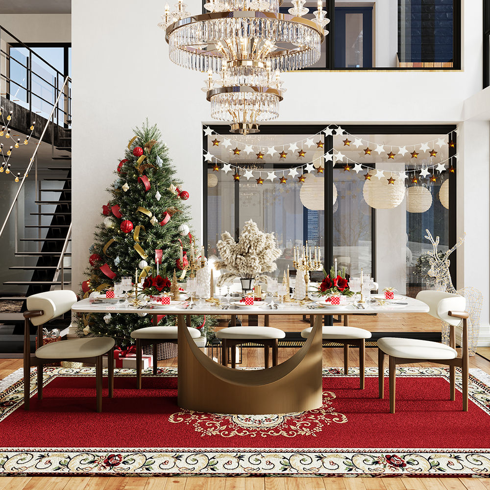 Sintered Stone Glossy White Sintered Stone Dining Tables