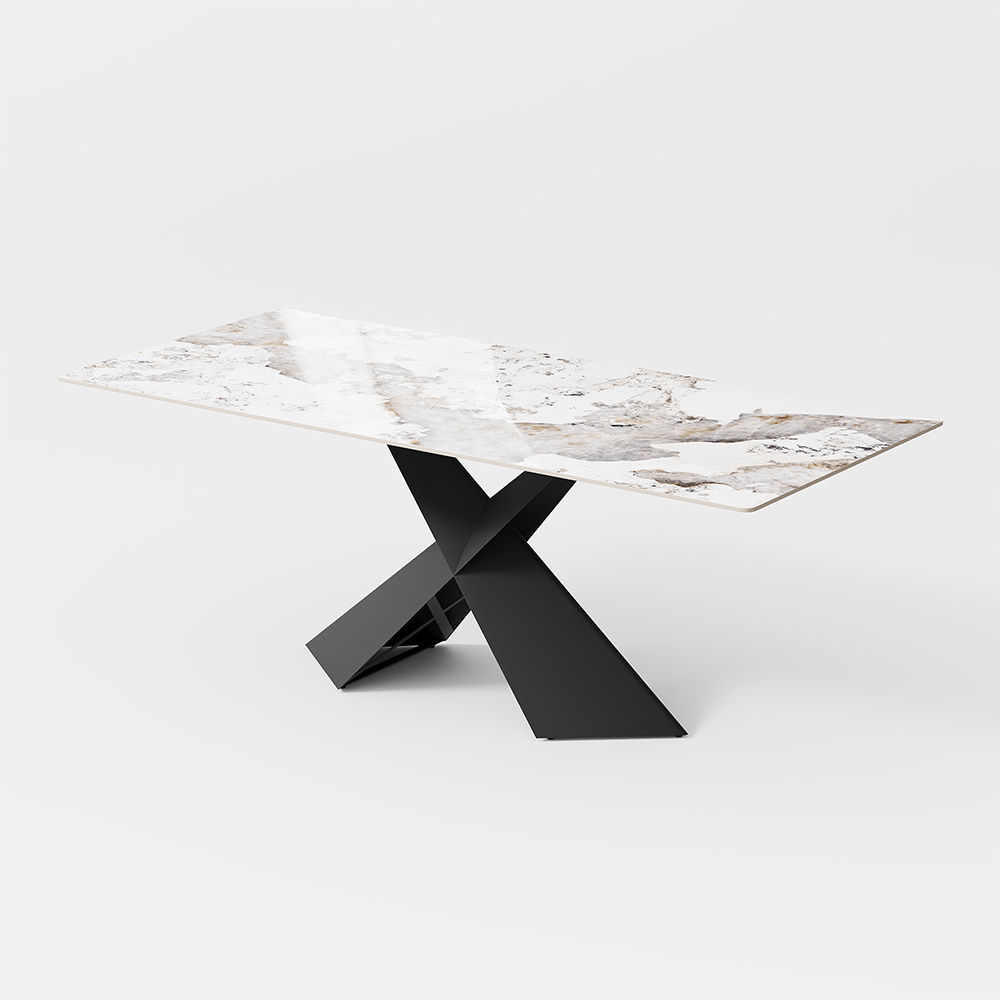 Sintered Stone Pandora Glossy Sintered Stone Dining Tables